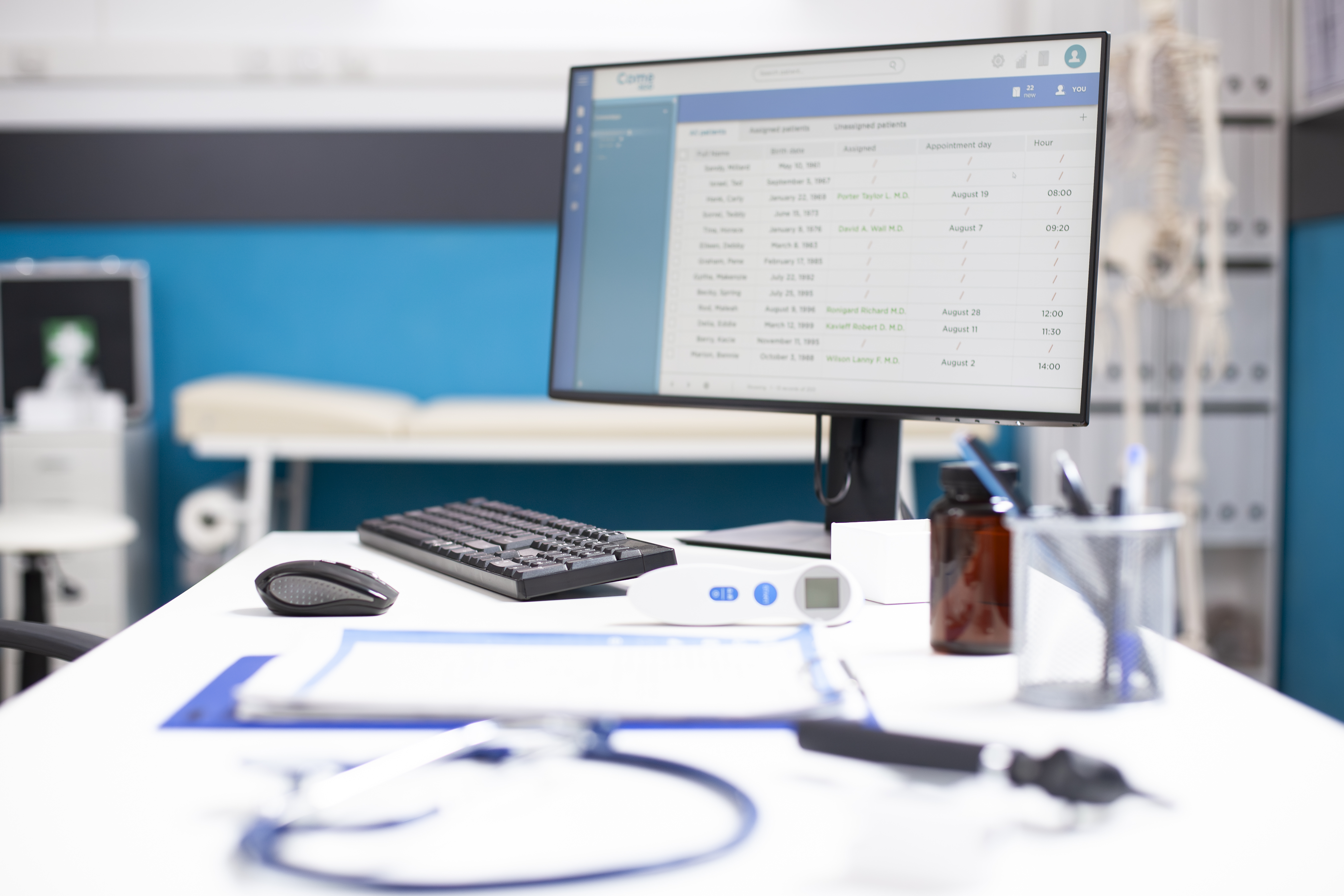 EHR implementation, practice management software, and clearinghouse integration